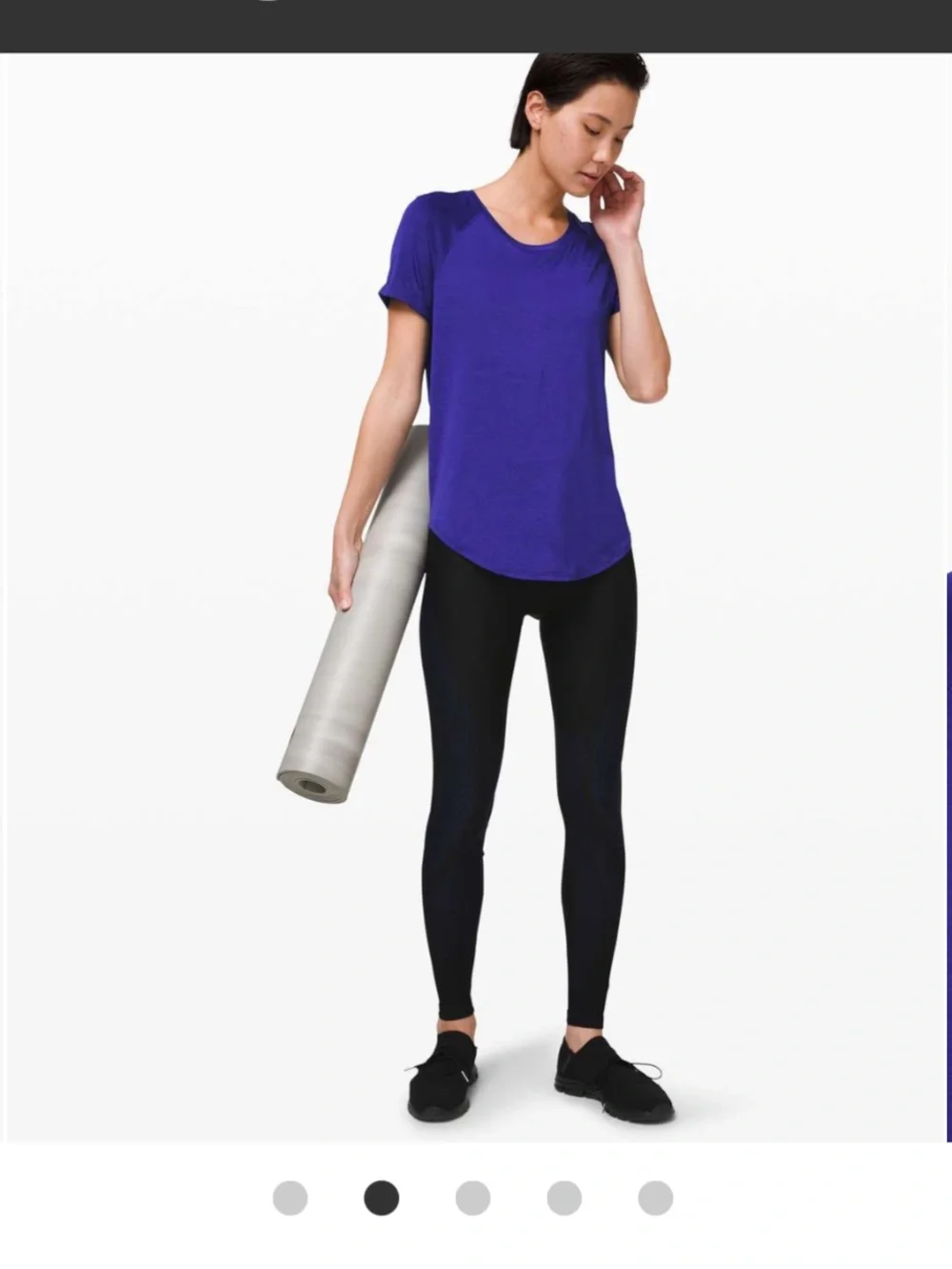 lululemon sz 10 ? Open Up Tie Back Tee Larkspur relaxed athleisure loungewear